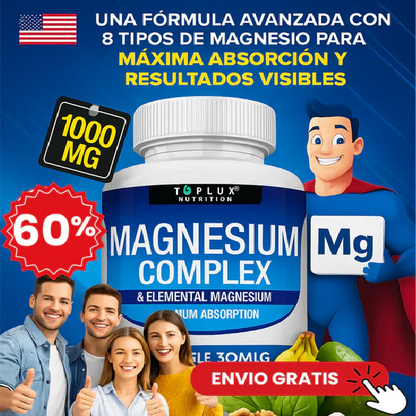 Magnesium Complex 8 EN 1 / 90 capsulas -Últimas 7 Unidades 🔥