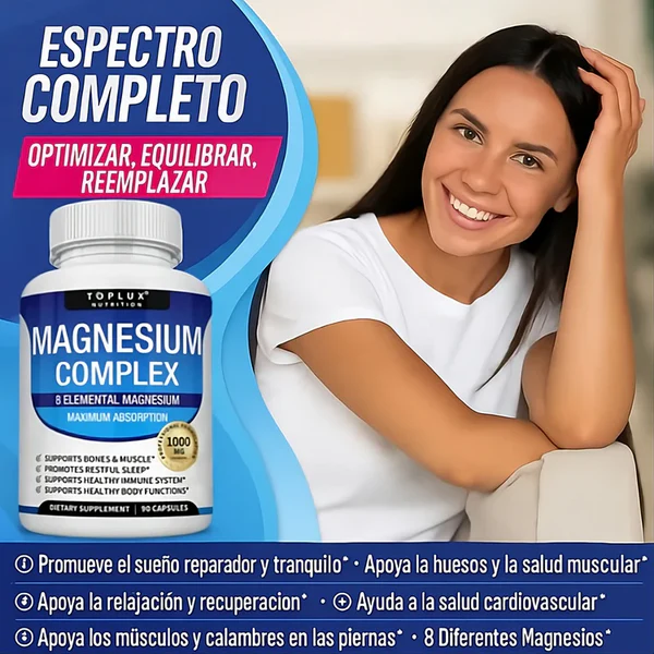 Magnesium Complex 8 EN 1 / 90 capsulas -Últimas 7 Unidades 🔥